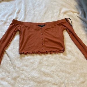 Forever 21 Off the Shoulder Crop Top